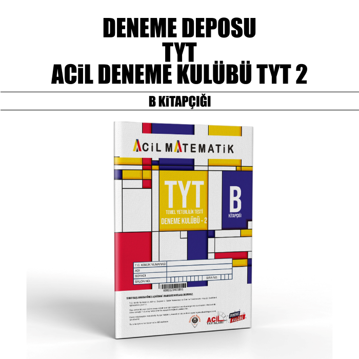 DENEME DEPOSU TYT DENEME KULÜBÜ SNV B - 25-26